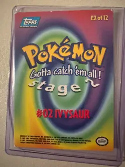 1999 Topps Pokemon the Movie Edition Ivysaur Holo 2-sided Card Vintage Rare - Image 2