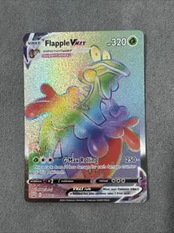 Pokemon TCG Flapple VMAX Rainbow Secret Rare Card 164/163 Battle Styles - Image 1