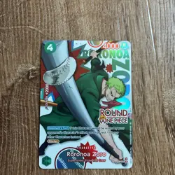 Round 1 One Piece Card Game Promo Roronoa Zoro English - Image 1