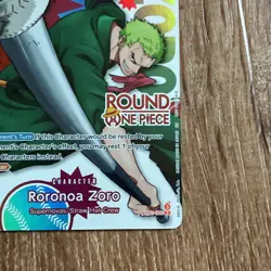 Round 1 One Piece Card Game Promo Roronoa Zoro English - Image 4