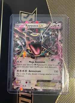 Pokemon Rayquaza EX Promo XY69 Holo LP Dragon Basic Card 2015 - Image 1