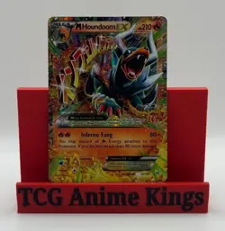 Pokemon TCG Mega M Houndoom EX Ultra Rare Holo Card 22/162 XY Breakthrough - Image 1