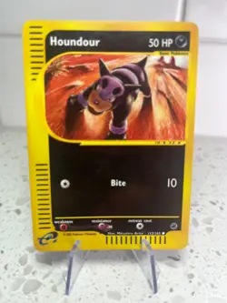 Houndour 113/165 Reverse Holo Expedition 2002 Pokemon Card LP E-Reader WOTC - Image 1