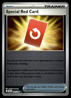 Special Red Card Reverse Holo Uncommon ME04: Chaos Rising 082/086 NM - Image 1