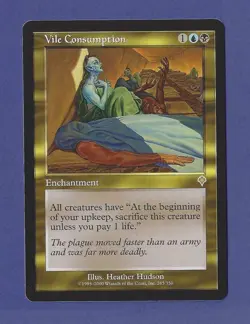 2000 Magic the Gathering - Vile Consumption - Invasion MTG - Image 1