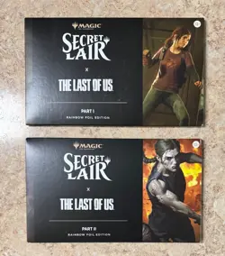 New! Sealed MTG Secret Lair The Last of Us Parts I & II, Rainbow FOIL - Image 1