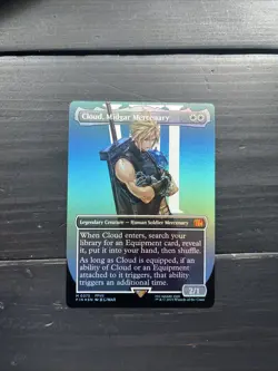 Cloud, Midgar Mercenary (Borderless) FINAL FANTASY FOIL MTG - Image 1