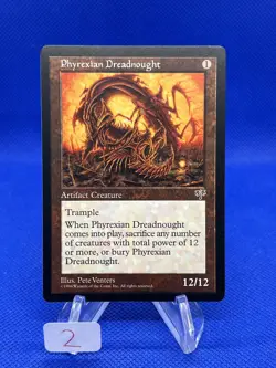 VTG Magic the Gathering Mirage Phyrexian Dreadnought Regular Rare LP/MP - Image 1