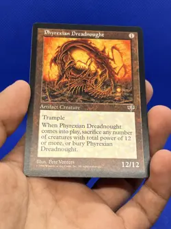 VTG Magic the Gathering Mirage Phyrexian Dreadnought Regular Rare LP/MP - Image 5