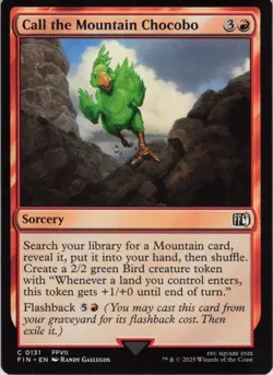 Call the Mountain Chocobo C FINAL FANTASY 131 NM Foil MTG - Image 1