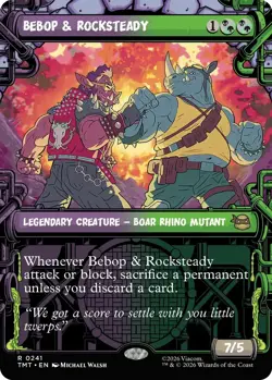 Bebop & Rocksteady (Showcase) - Teenage Mutant Ninja Turtles - 241 - NM - MTG - Image 1