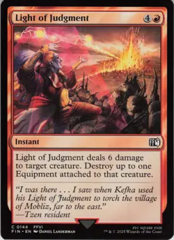 Light of Judgment C FINAL FANTASY 144 NM Foil MTG - Image 1