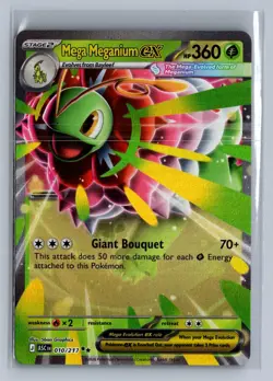 Mega Meganium ex 010/217 Double Rare Ascended Heroes Pokemon Holo NM/M - Image 1