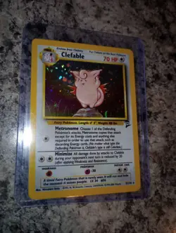2000 Pokemon Clefable Base Set 2 5/130 MP Vintage WOTC - Image 2