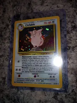 2000 Pokemon Clefable Base Set 2 5/130 MP Vintage WOTC - Image 3