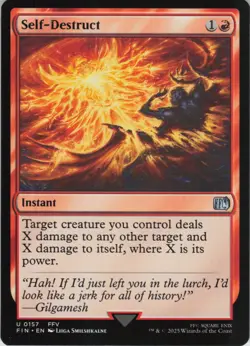 Self-Destruct U FINAL FANTASY 157 NM Foil MTG - Image 1