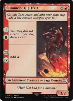 Summon: G.F. Ifrit C FINAL FANTASY 163 NM Foil MTG - Image 1
