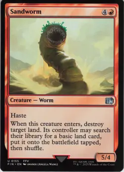 Sandworm U FINAL FANTASY 155 NM Foil MTG - Image 1