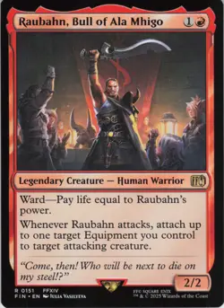 Raubahn, Bull of Ala Mhigo R FINAL FANTASY 151 NM Foil MTG - Image 1