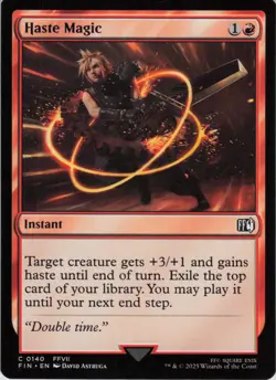 Haste Magic C FINAL FANTASY 140 NM Foil MTG - Image 1