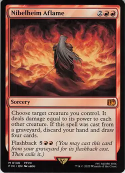 Nibelheim Aflame M FINAL FANTASY 146 NM Foil MTG - Image 1