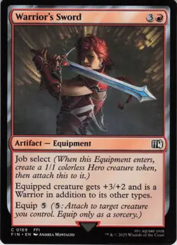 Warrior's Sword C FINAL FANTASY 169 NM Foil MTG - Image 1