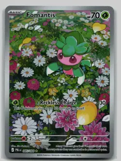 Pokemon TCG Fomantis ME05: Pitch Black 085/084 NM - Image 1