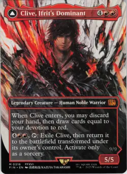 Clive, Ifrit's Dominant (0318) (Borderless) M FINAL FANTASY 318 NM Normal MTG - Image 1