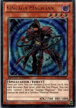 Yugioh Gagaga Magician (UTR) ZTIN-ENV01 Limited Edition Ultimate Rare NM - Image 1
