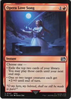 Opera Love Song U FINAL FANTASY 147 NM Foil MTG - Image 1