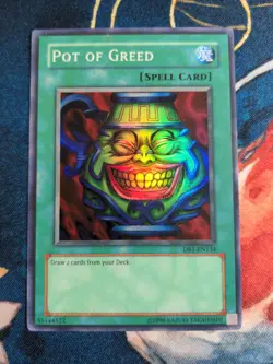 Pot of Greed - DB1-EN134 - Super Rare - Unlimited - LP - Image 1
