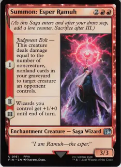 Summon: Esper Ramuh U FINAL FANTASY 161 NM Foil MTG - Image 1