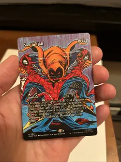 Saw in Half 0021 Borderless MTG Spider-Man Non-Foil NM/M - Image 1