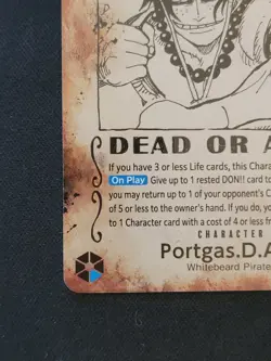 One Piece Portgas D Ace OP13-119 SP WANTED POSTER English Carrying On His Will - Image 4