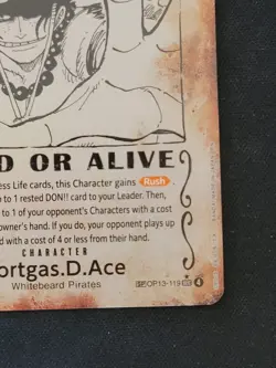 One Piece Portgas D Ace OP13-119 SP WANTED POSTER English Carrying On His Will - Image 5