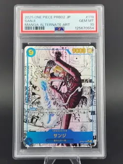 2025 One Piece PRB02 Japanese Manga Alternate Art #119 Sanji PSA 10 GEM MINT - Image 1