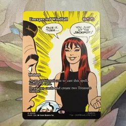 Borderless Unexpected Windfall, MTG, Marvel's Spider-Man, Magic, 29 - Image 1