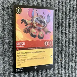 Disney Lorcana Into the Inklands Stitch Little Rocket 125/204 Foil NM - Image 3