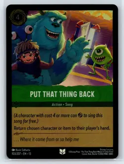 #103 Put That Thing Back - COLD FOIL 2026 Disney Lorcana Attack of the Vine - Image 1