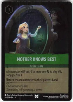Mother Knows Best Foil 99/204 Fabled Disney Lorcana - Image 1