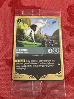 PROMO Lorcana Attack Of The Vine! - Maximus - Relentless Stallion - 8/PD1 PROMO - Image 1