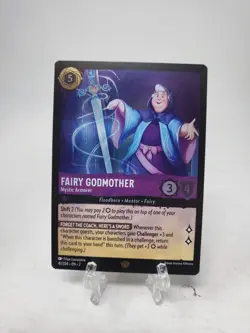 Disney Lorcana Fairy Godmother Mystic 41/204 Floodborn Cold Foil Legendary Holo - Image 1