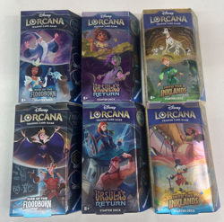 Disney Lorcana Starter Decks - Factory Sealed! - Lot Of (6) Decks Total - Image 1