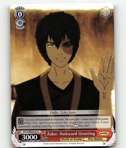 Weiss Schwarz - Zuko: Awkward Greeting - Avatar: The Last Airbender - Image 1