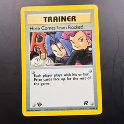 Pokemon Here Comes Team Rocket! 15/82 1st Edition Holo Team Rocket WOTC NM - Image 2