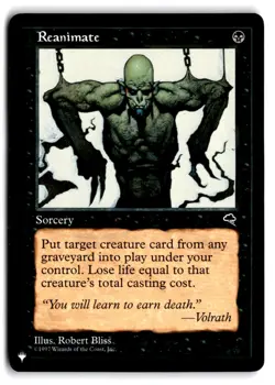 Reanimate - NM Near Mint - The List TMP Tempest - MTG Magic the Gathering Card - Image 1