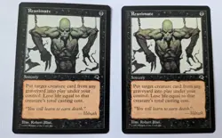 2 X Reanimate Tempest MTG Magic the Gathering Card NM - Image 1