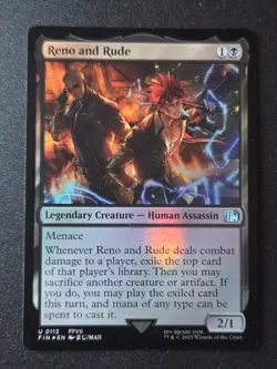 MTG Final Fantasy Foil Uncommon #0113 Reno And Rude - Image 1