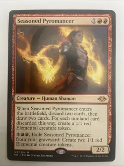MTG Seasoned Pyromancer Modern Horizons 145/254 Regular Mythic-NM - Image 1