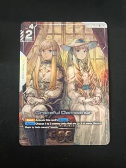 Graceful Demeanor GD04-117 R+ Alt Art Phantom Aria Gundam Card Game NM - Image 1